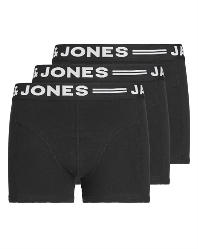 Jack & Jones Junior - Sense 3-Pack Underbukser - Black